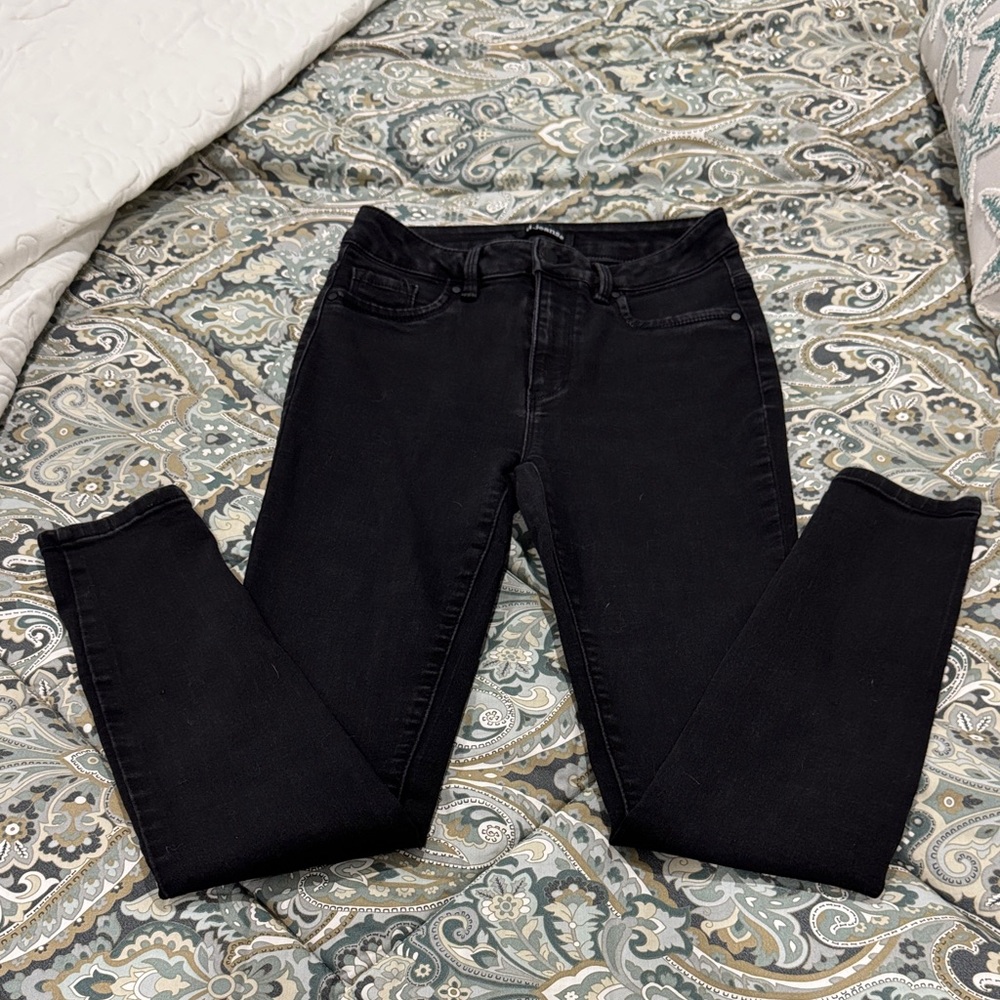 d. jeans Women's Dark Charcoal Skinny Jeans